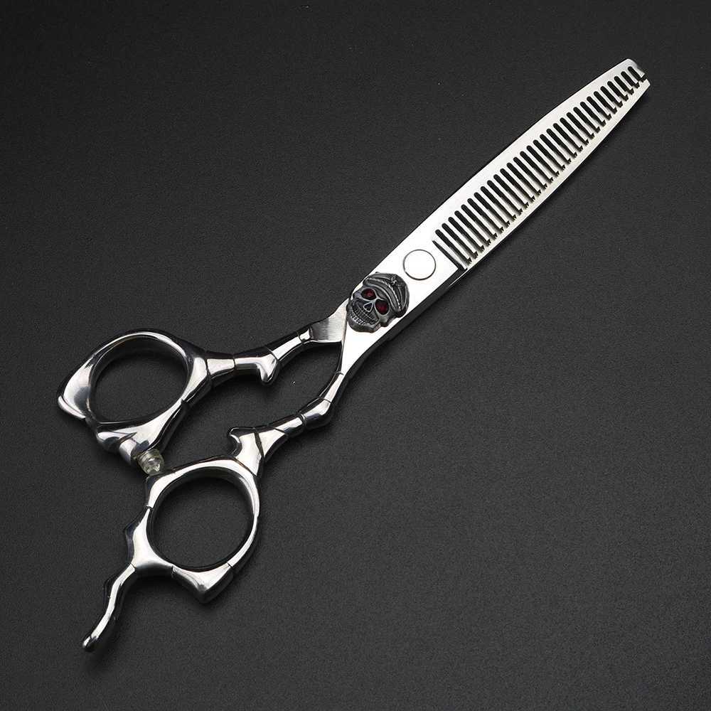 New Arrival XUANFENG 6 inch skull hairdresser scissors hair salon styling tools cutting scissors and thinning scissors Z241213