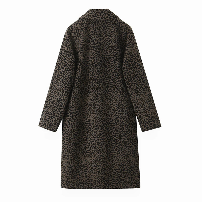 Willshela Women Fashion Printed Single Breasted Long Trench Coats Vintage Lapel Neck Full Sleeves Female Chic Lady Outfits 241213