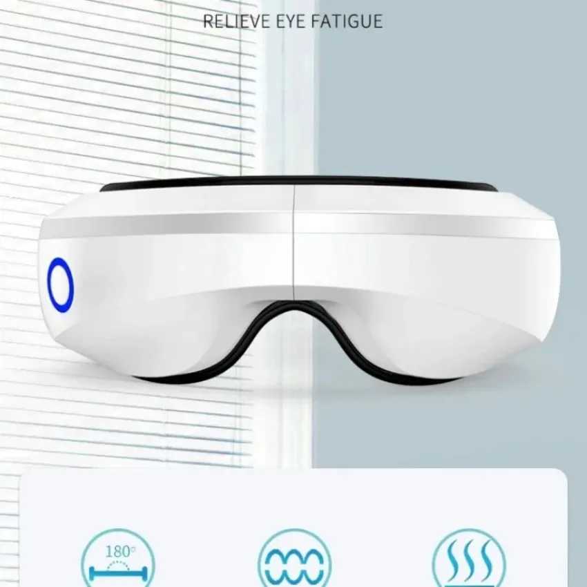 Hot compressed air pressure eye massager vibration music massage 5 modes 180 folding breathable 3D airbag knee W241213
