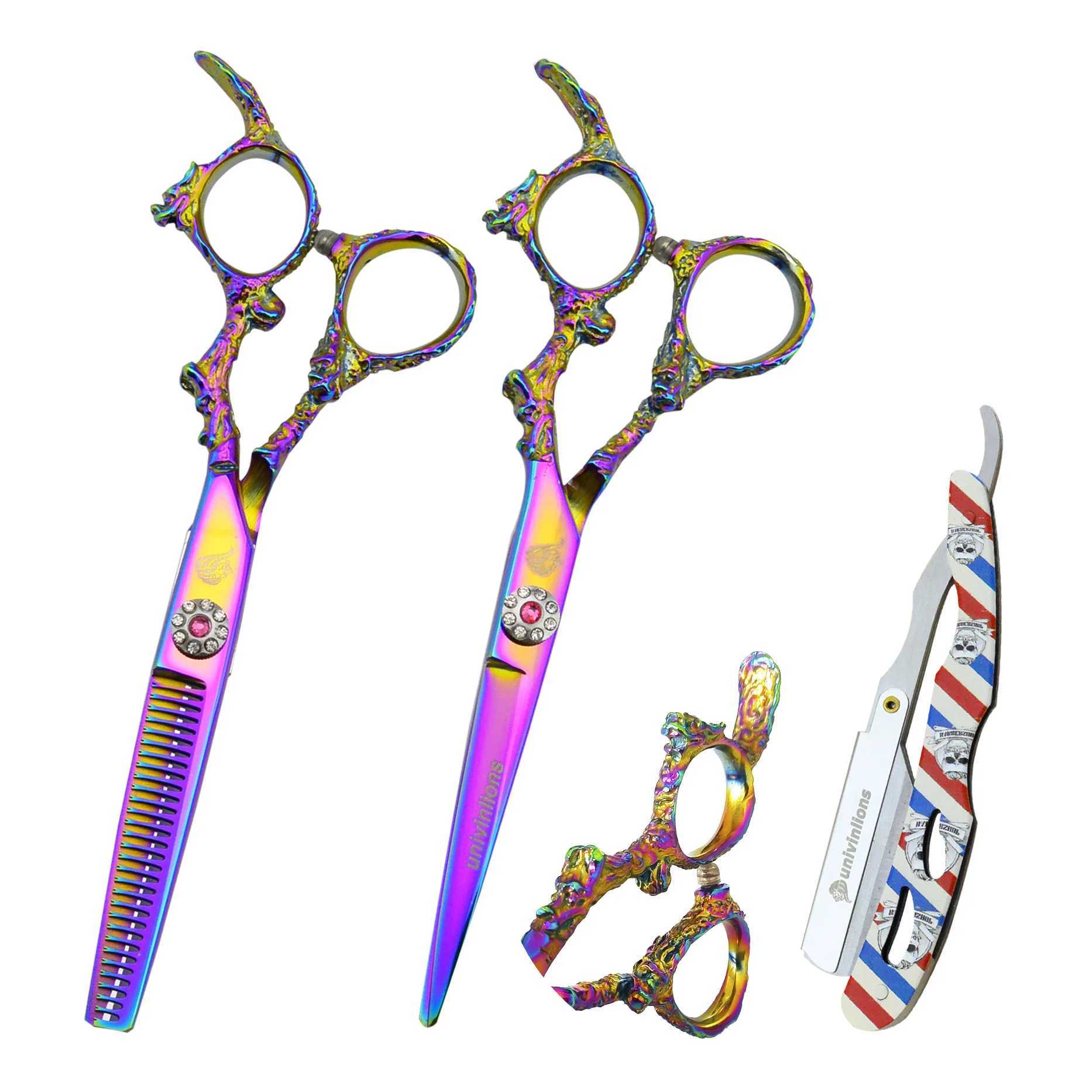 New Arrival 6 Uniwinlions Pink Shaver Hair Clipper Professional Hair Clipper Hair Salon Supplies Thin Rainbow Clipper Z241213