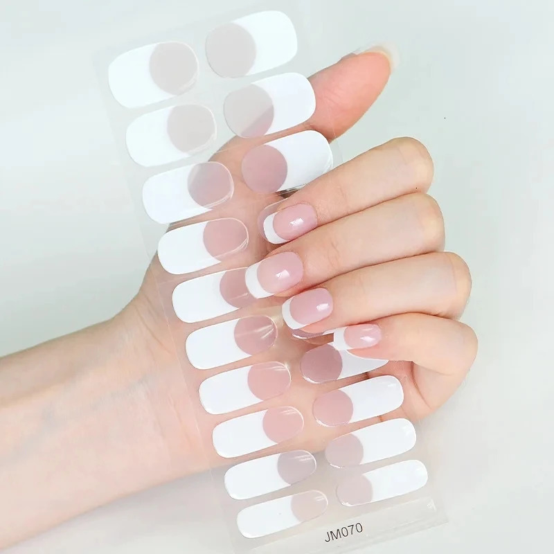 Gradual semi curing gel nail packaging 3D adhesive nail charm packaging durable sticker pressing on the nail DIY handle UV lamp needs 241205