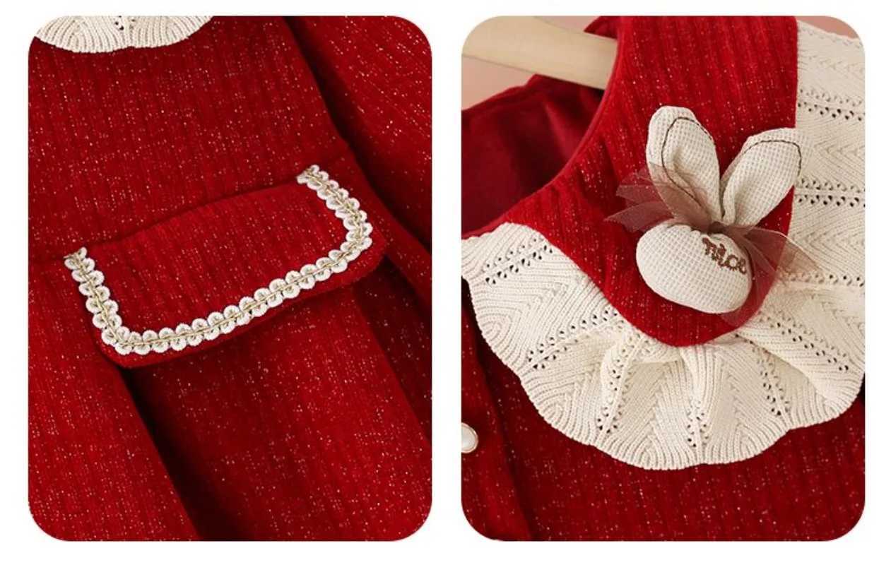 1-8 autumn and winter womens clothing sets fashionable childrens clothing trends childrens clothing baby princess clothing W241213