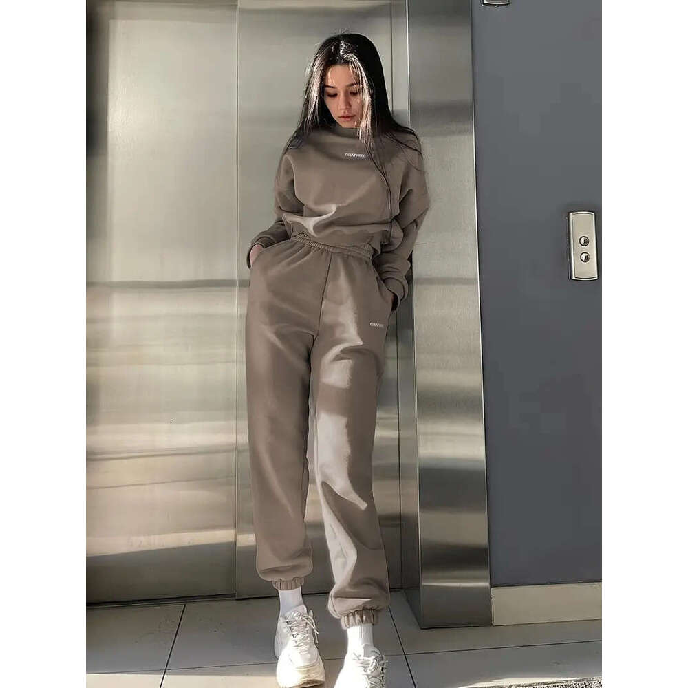 Fashion Women's Spring And Autumn Foreign Trade Hoodie Two-Piece Set Trendy Clothing Fashion Casual Temperament