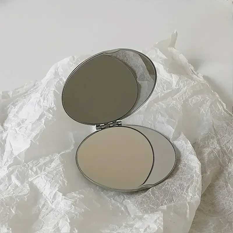 High Quality Double Sided Makeup Mirror Portable Makeup Folding Flip For Student Dormitory Cute Small MirrorXJ241213
