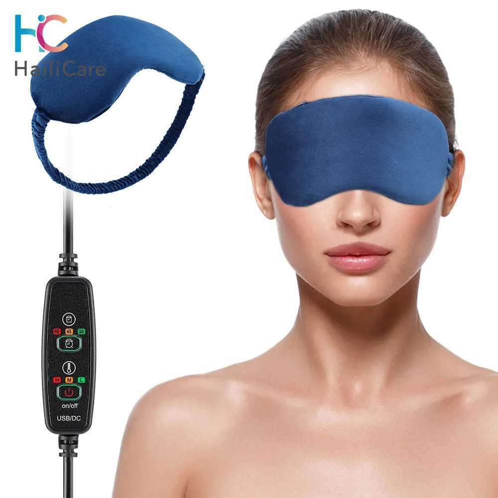 USB electric heating eye mask for drying eyes with 3-mode heating temperature warm compression heating pad for sleeping in dark circles W241213