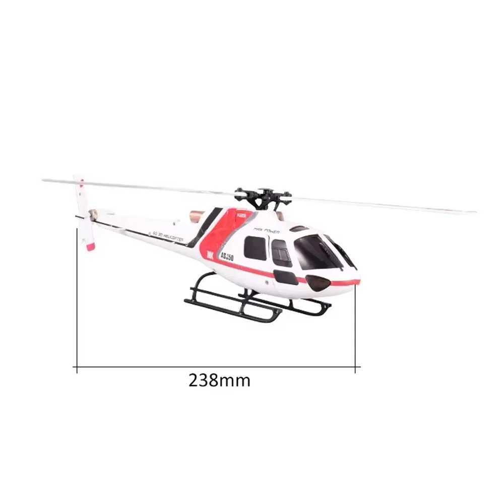 Electric/RC Aircraft WLtoys XK K123 6CH Mini Simulator AS350 Scale 3D6G Modes RC Helicopter RTF Upgrade Brushless Motor RC Quadcopter Toys Y241213MQNO