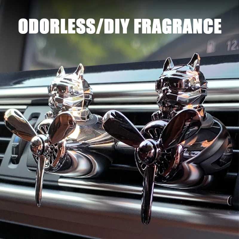 DIY perfume odorless ornaments airplane pilot bulldog car air eners decorations accessories aroma vent fragrance diffuserXJ241213