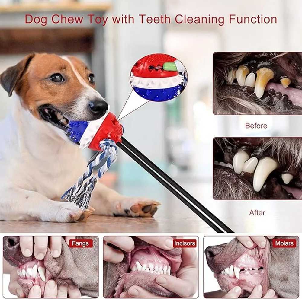 Interactive tug of war dog chew toy outdoor w/mole bite squeeze toy ball and bet pet ball puzzle toy aggressive chew X241213
