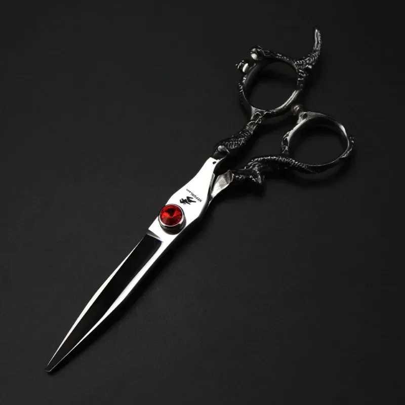 New Arrival Professional Japan 440c Ruby Bearing Hair Scissors Cutting Barber Haircut Thinning Shears Hairdresser Scissors Z241213
