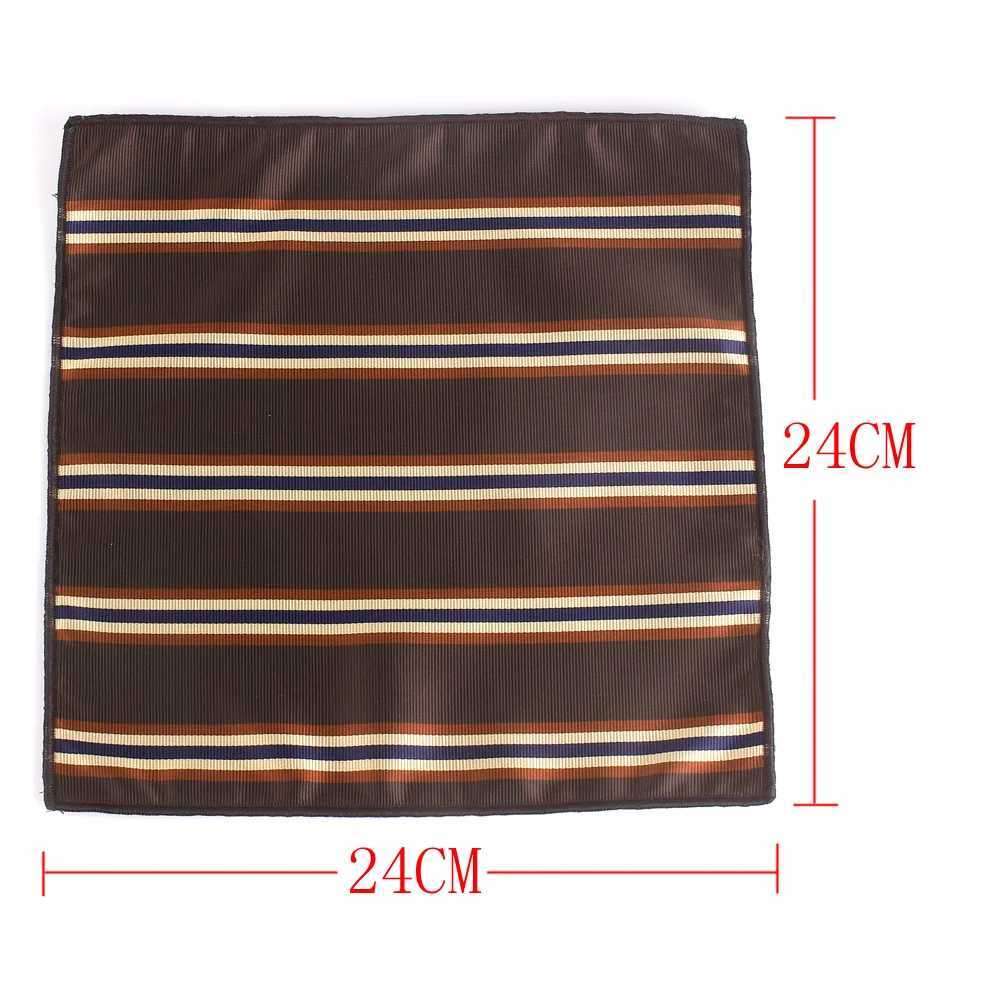 New striped pocket square mens paisley chest towel wedding kerchief mens Hanji mens handle set pocket towel W241213