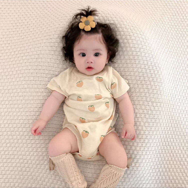 Newborn Short-Sleeved Thin Cardigan and Childhood Summer Shorts - Spring & Summer Wear 80