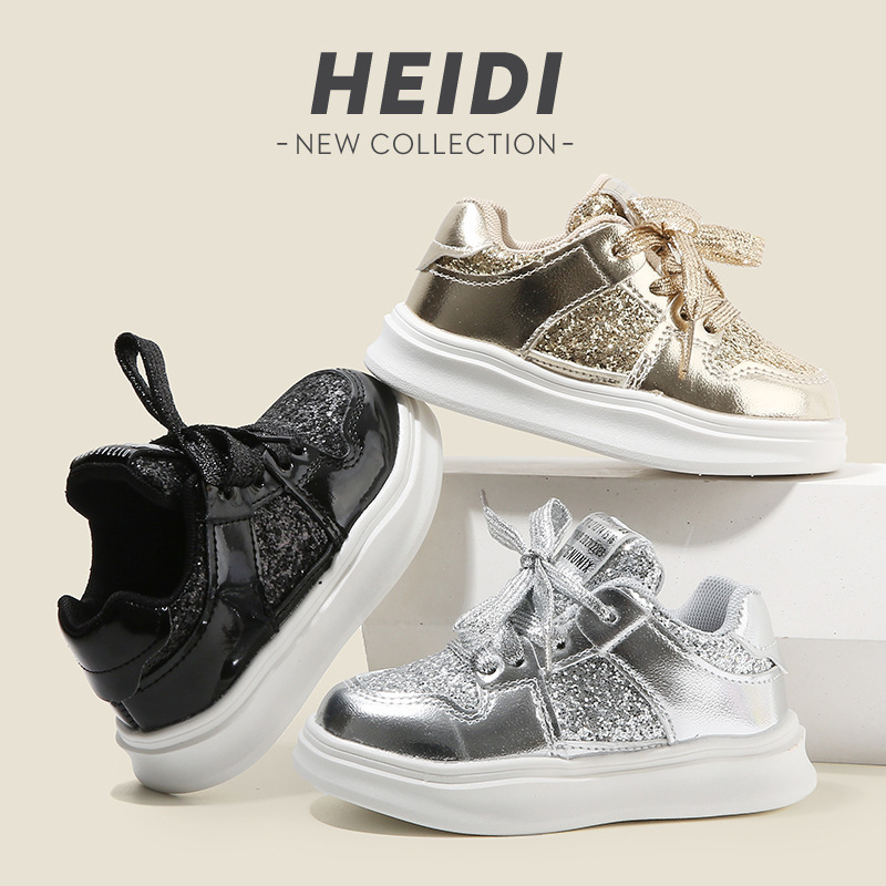 Kids Shoes Spring Autumn Toddler Girls Running Sport Sneakers Baby Children Boys Shoes Cutefeet Casual Flats Glitter Soft Sole Size 21 - 30