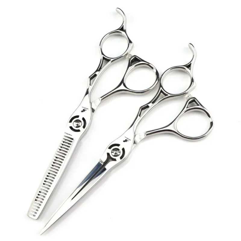 New Arrival 6 Inch Professional Hairdressing Scissors Barbershop Hair Cutting Shears Barber Thinning Japan Hair Scissors Z241213