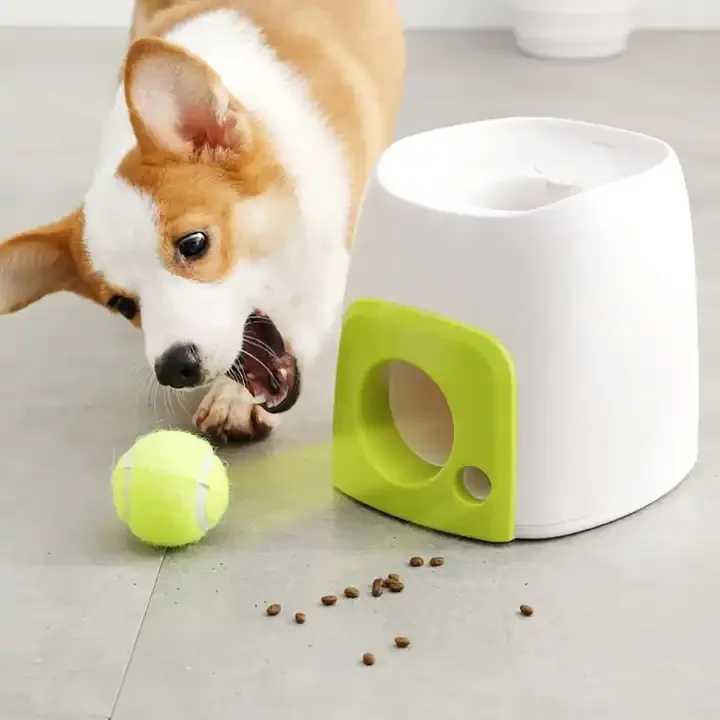 Interactive toys pets puzzle balls throwing dogs toys tennis balls launchers food feeders dispensers toy dog items X241213