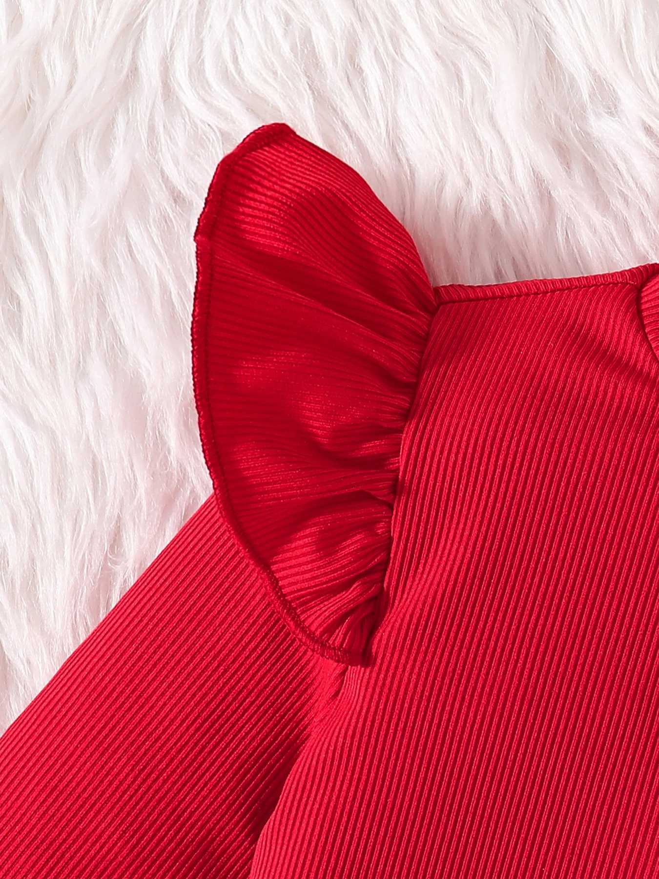 Childrens Spring and Autumn New Fashion 2 sets of red knitted mid neck long sleeved flat shoes+Trend flat top hat W241213