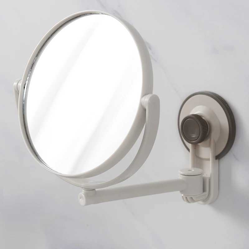Bath Mirror Cosmetic Mirror 1X/3X Magnification Suction Cup Adjustable Makeup Mirror Double-Sided Bathroom MirrorXJ241213