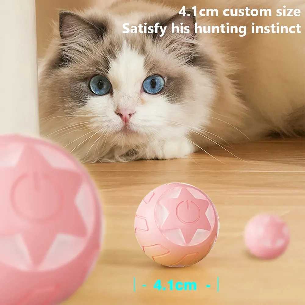 Madden intelligent cat toy automatic rolling ball electric cat toy interactive ball for small dogs cats training toys pet supplies X241213