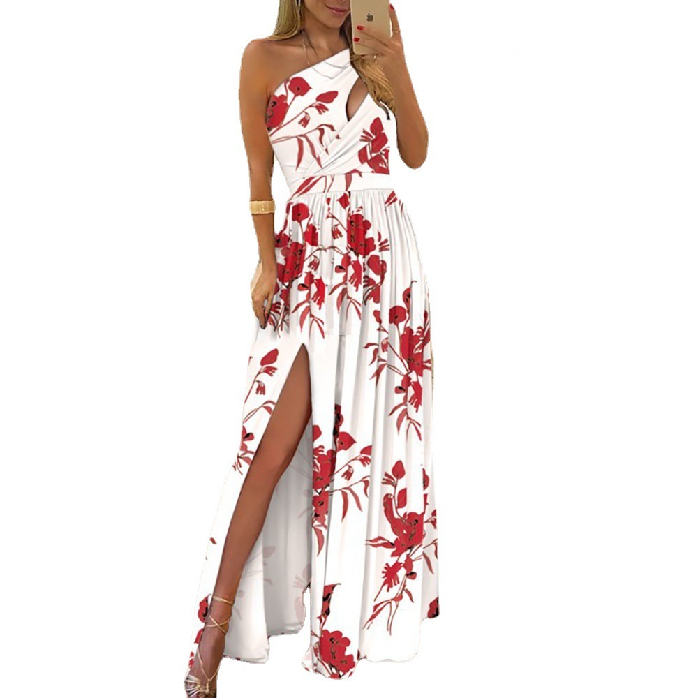 Bestselling Designer Long Women's Elegant Sleeveless Sexy Outdoor High Waist Split Dress Set