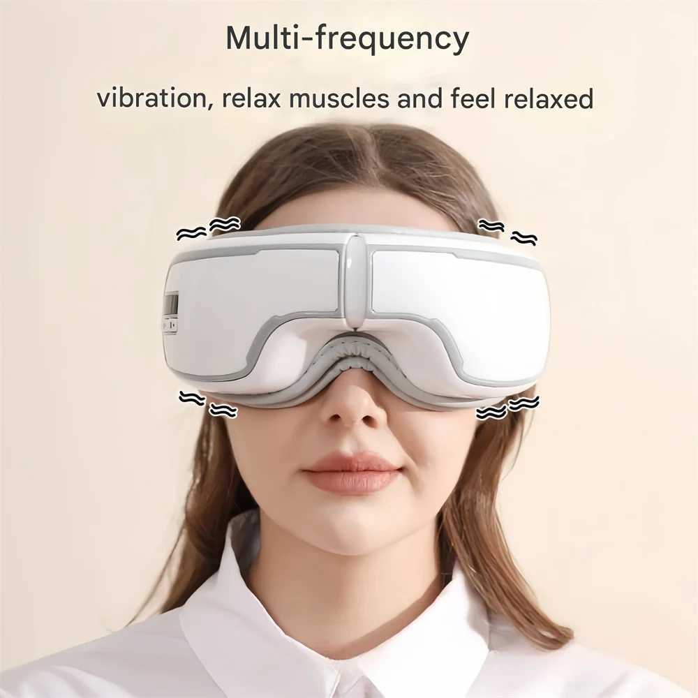 Eye Massager Air Pressure Massage Skin Friendly Breathable Vibration Eye Protector Bluetooth Music Heat Compression Eye facial mask W241213