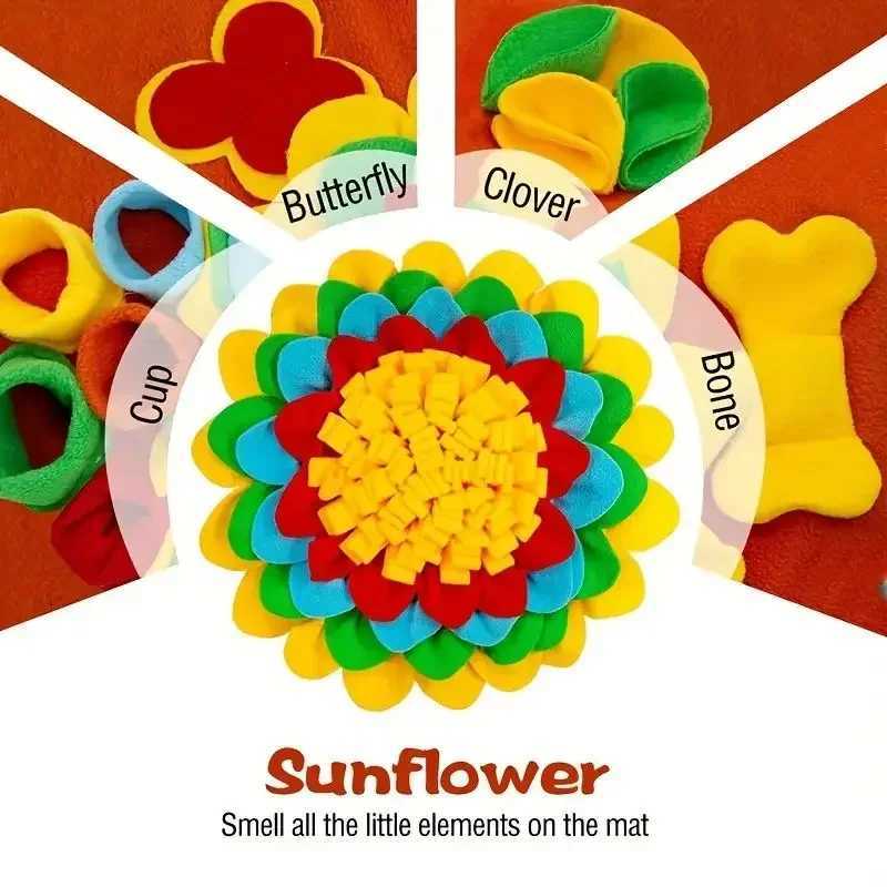 Pet dog snuff pad olfactory training olfactory pad dog puzzle toy slow food bowl washable dog toy alfoam bra olfativa X241213