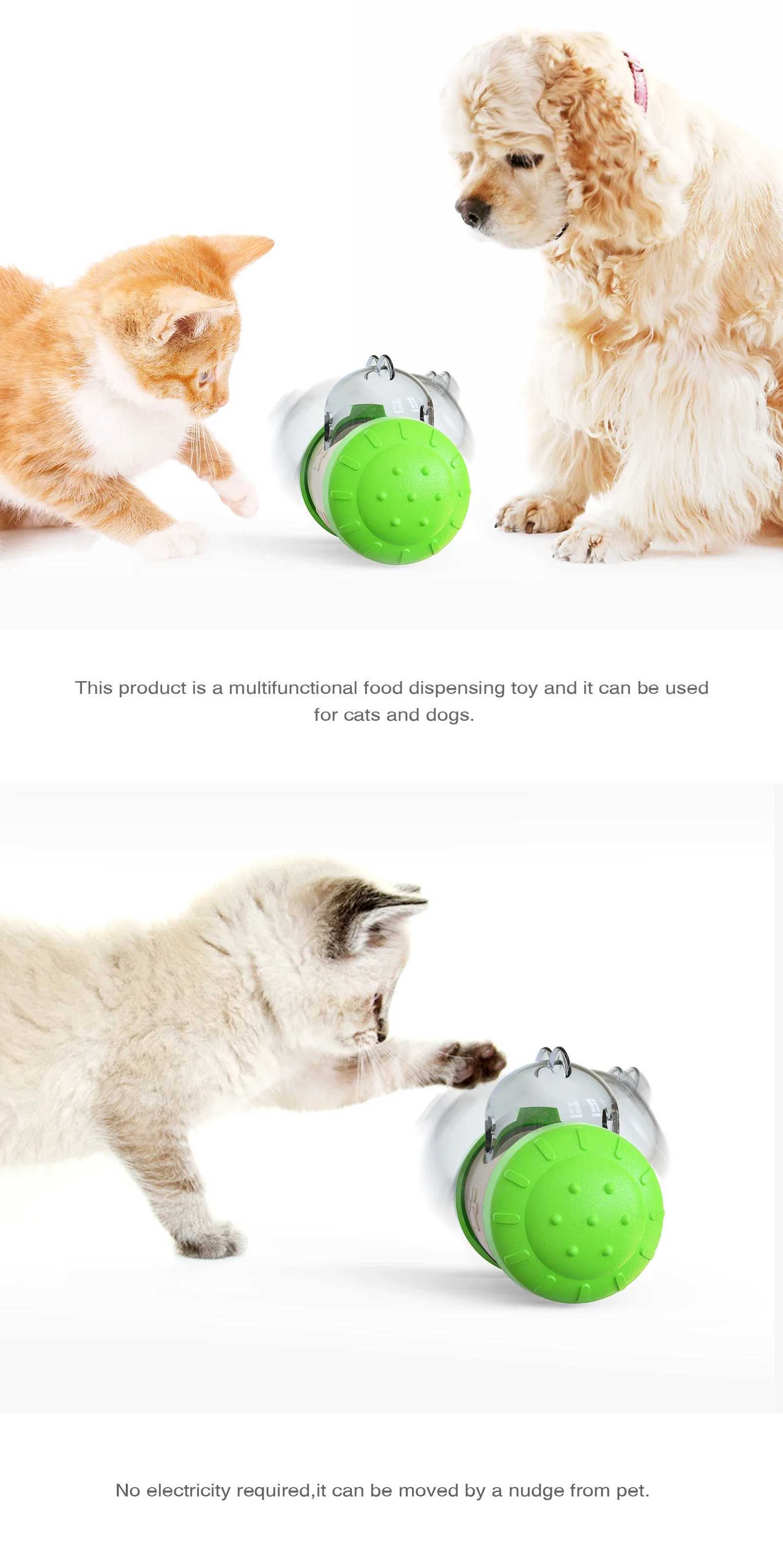Interactive food toys for dogs and cats pet food dispensers non food dog food toys slow feeding toys for dogs X241213