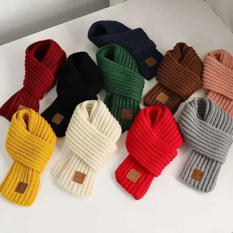 Scarves Wraps Kids Scarf Boys Girls Baby Winter Warm Women Knit Shawl Children Neck Collar Keep Accessories Cheap Parent H241213U3CP