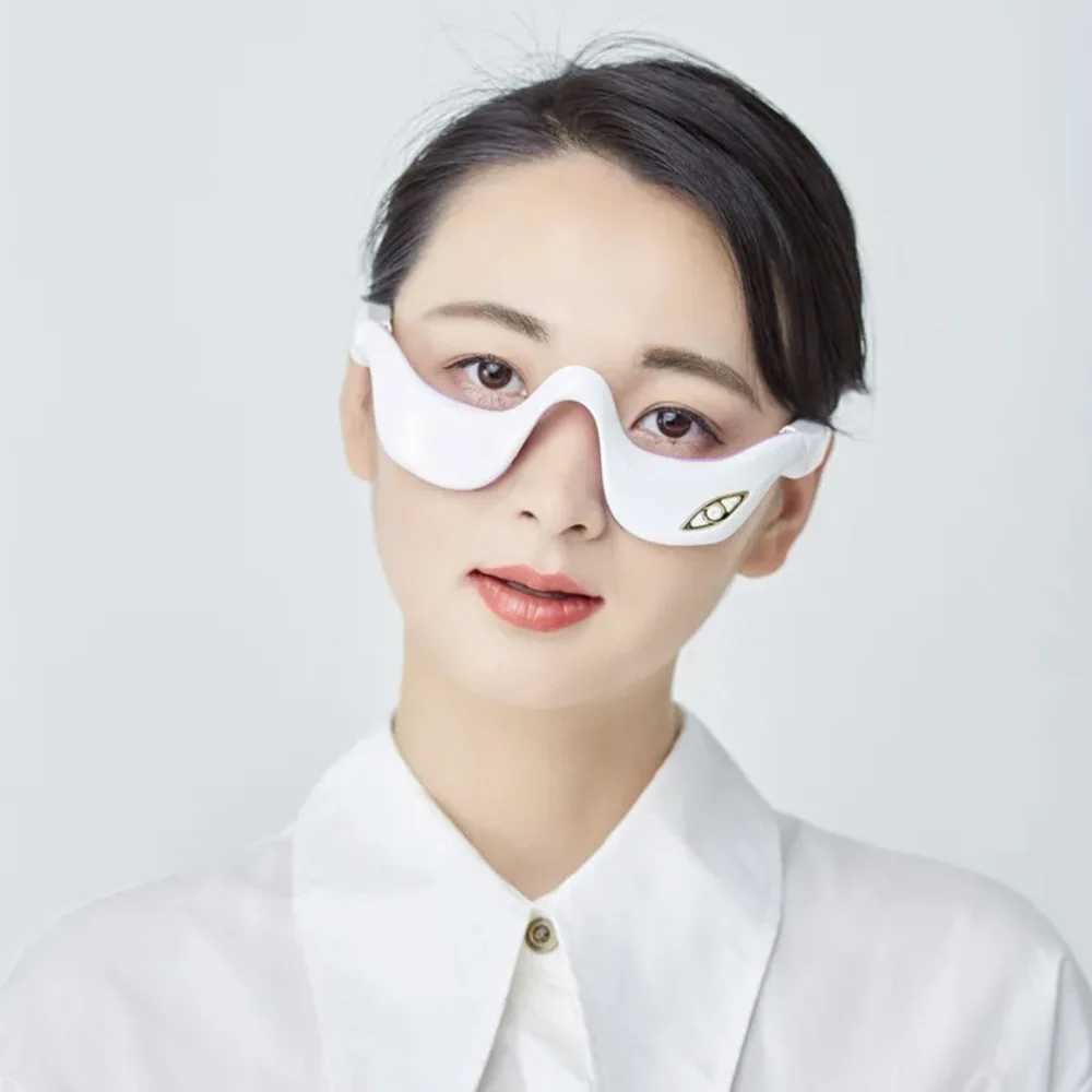 EMS Micro Current Eye Vibration Massager Eyewear Heating Therapy Eye Beauty Device Relieves Eye Fatigue Fades Anti Dark Circle W241213