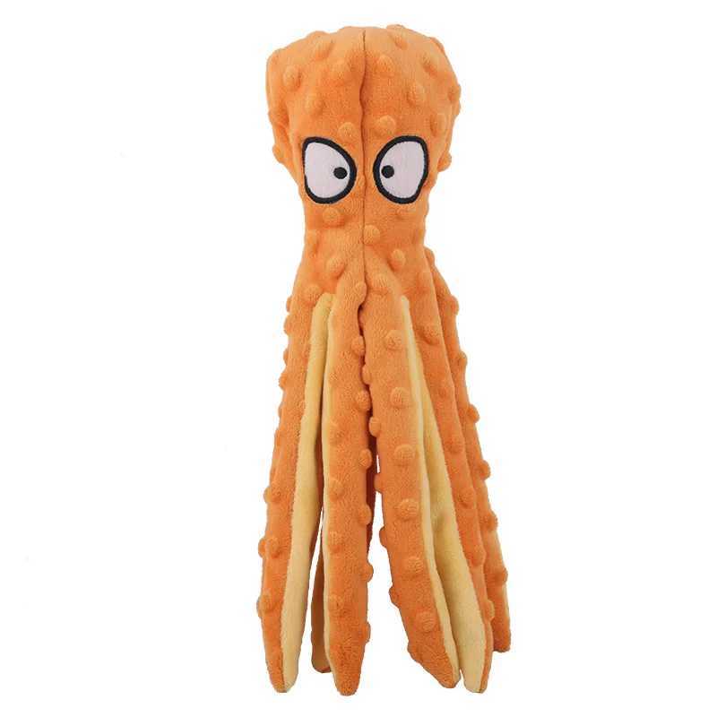 Pet Plush Toy Cat Dog Voice Octopus Shell Puzzle Toy Bite Resistant Interactive Pet Dog Teeth Cleaning Chew Toy Pet Supplies X2412131