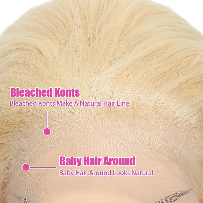 Blonde 613 Big Curly Human Hair Wigs 200Ddensity Preplucked Hairline Naturally 13x4 HD Lace Part Wig For Black Women Straight Closure Wig Ready To Wea