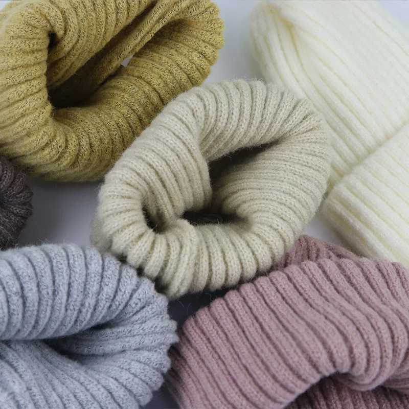 Autumn Winter Crochet Baby Hat Girls Boy Cap Kids Beanie Infant Hat New Knitted Children Baby Cap Child Caps Bonnet Warmer StuffXJ241213