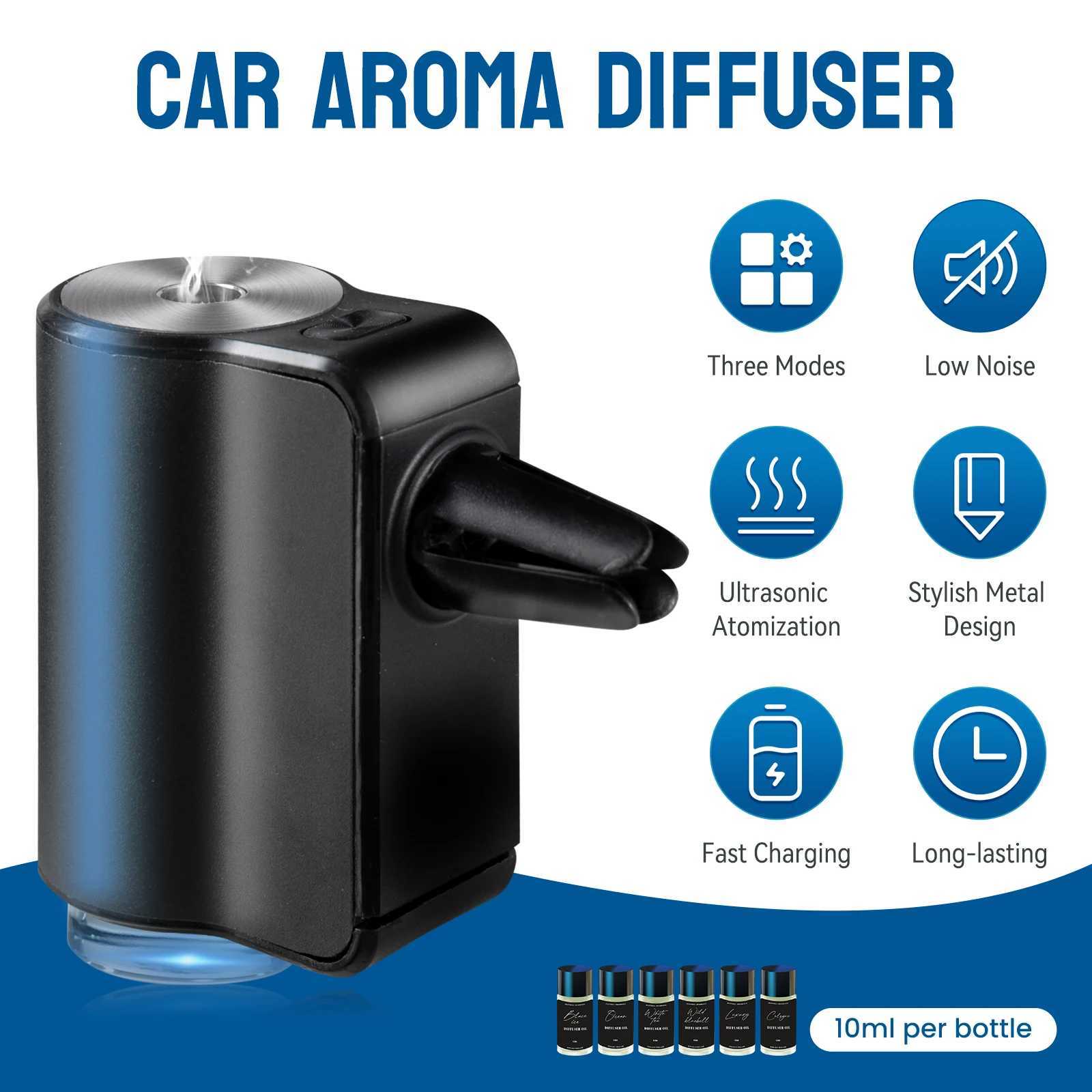 Smart Car Air Aroma Diffuser Fragrance Car Air eners with Six Adjustable Humidifier Essential Oil Diffuser for VXJ241213