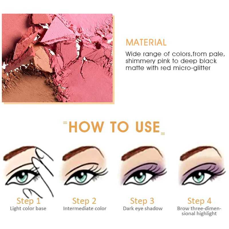 IMAGIC 35 color eye shadow matte flash pigment professional long-life mirror pearl eye makeup cosmetics W241213