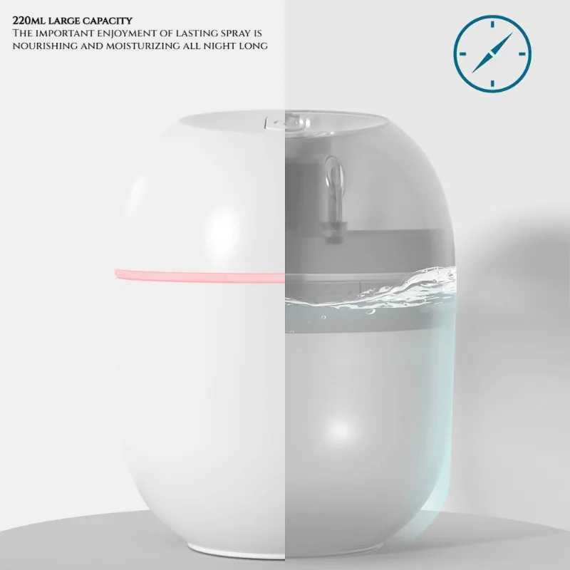 Portable 220ml Mini Cup Spray Mist humidifier Double Wet Aroma Essential Oil Diffuser Car usb air humidifierXJ241213