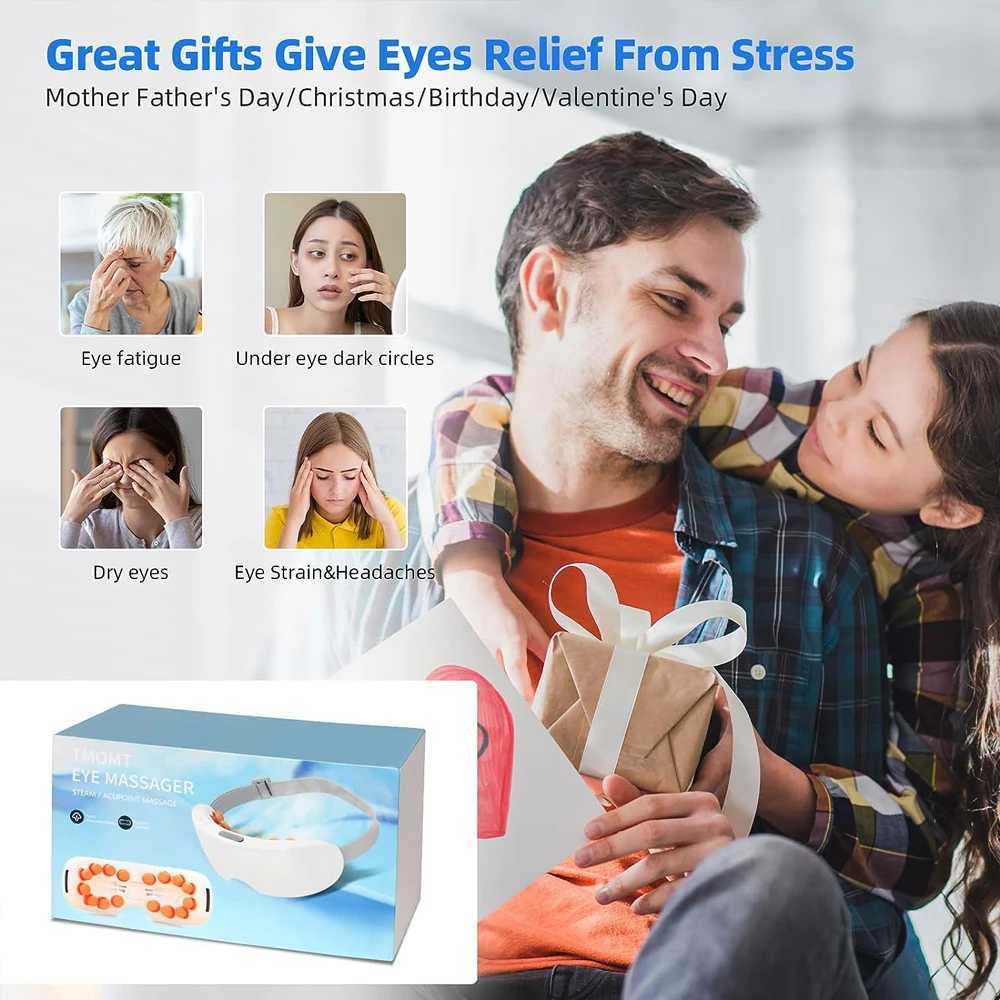 Intelligent hot fog eye massager Bluetooth eye care device Point Acupressure massager for fluffy eyes relieving fatigue in dark circles W241213