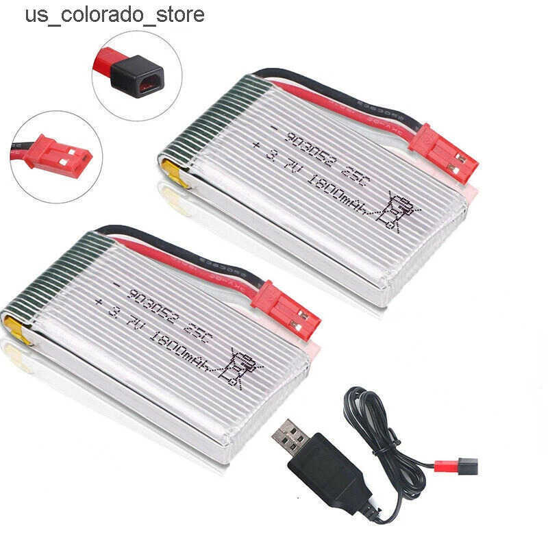 Drone Accessories 3.7V 1800mah 25C JST plug Lipo rechargeable battery for RC quad helicopter drone HQ859B HQ898B H11D H11C T64 T04 T05 F28 F29 T56 T57