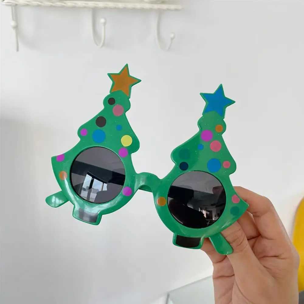 Sunglasses 2025 New Year Christmas Glasses Frame For Adults And Kids Photography Props Merry Christmas Ornaments Xmas Navidad Party Decor H241213