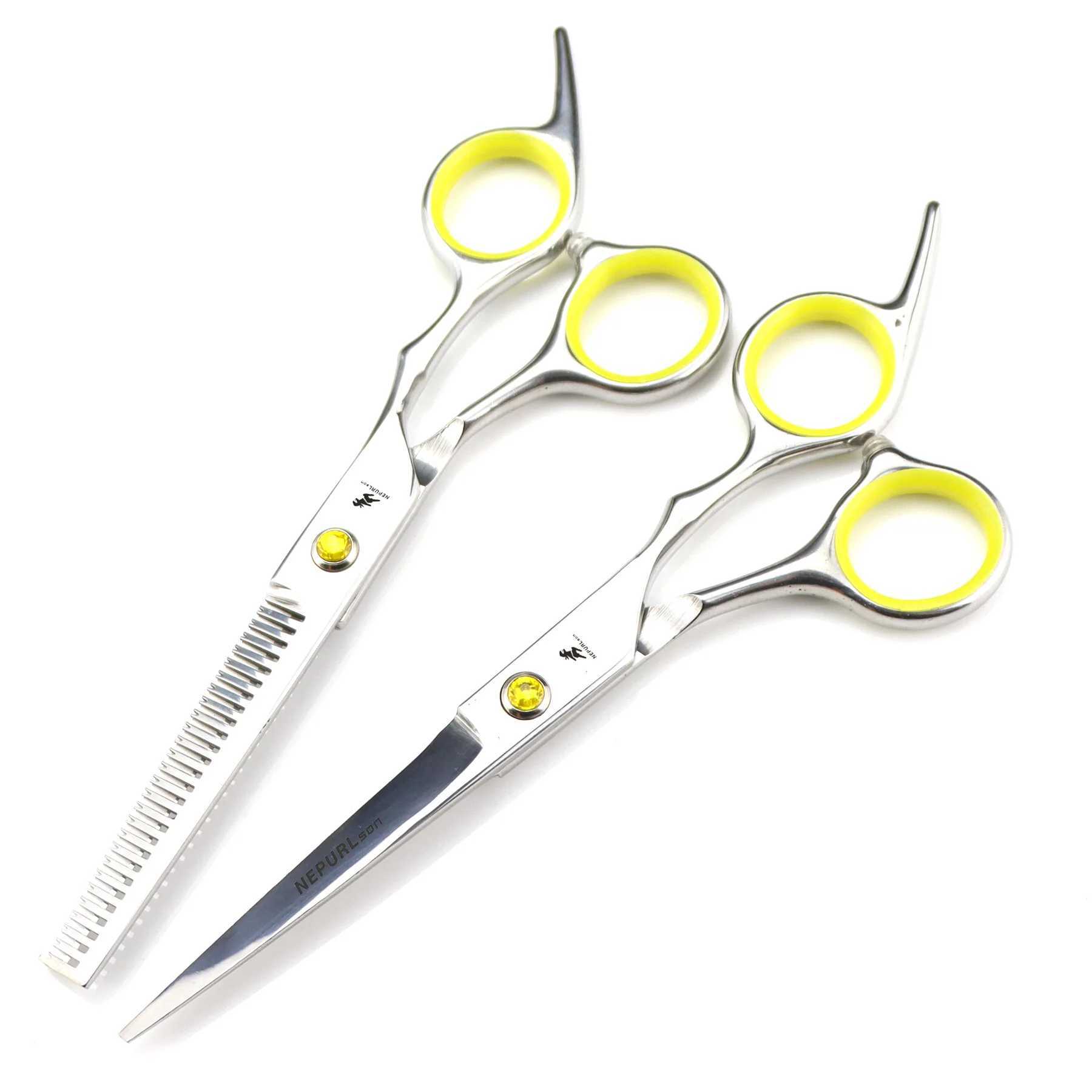 Professional Hair Cutting Scissors Home Hair Cutting Barber/Salon Thinning Shears Stainless Steel Hairdressing Black Golden M241213