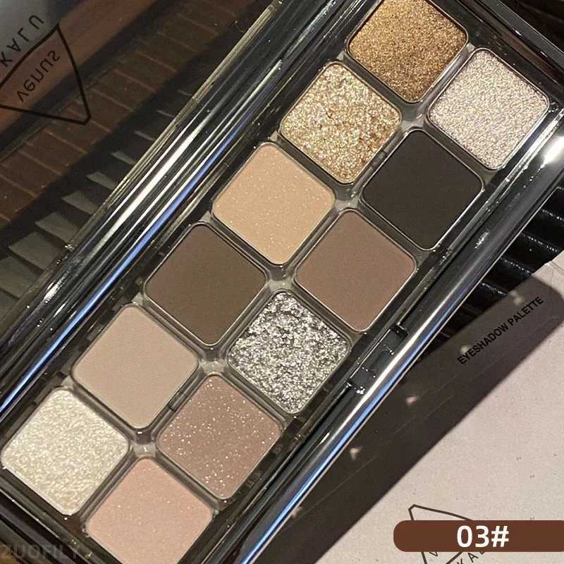 Newest 2-color Glitter Eyeshadow Palette for Shiny Fashionable Eye Makeup Cement Color Long Lasting Eye Shadow Palette Cosmetic W241213