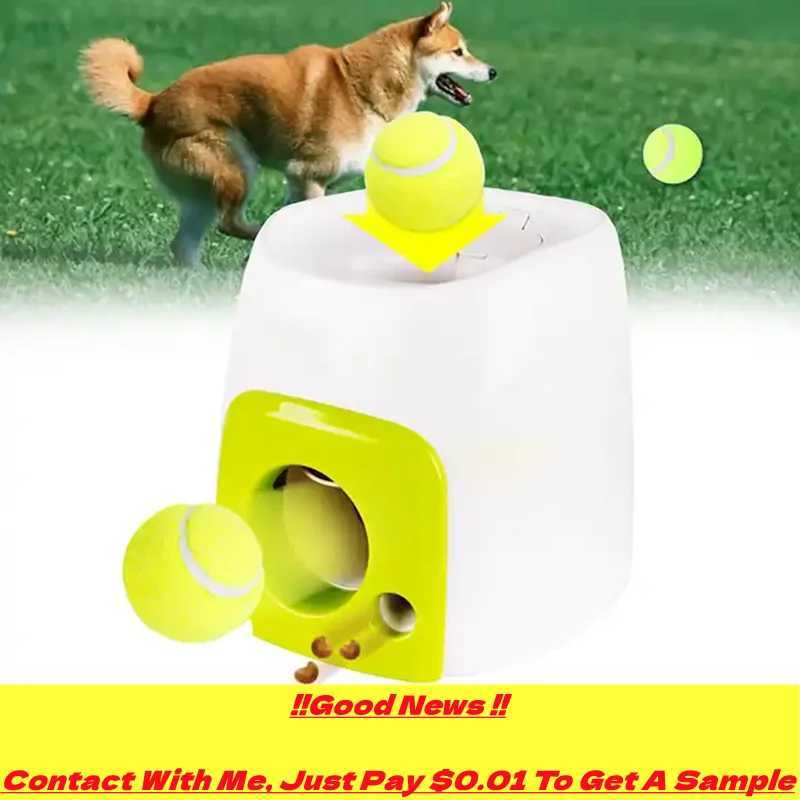 Interactive toys pets puzzle balls throwing dogs toys tennis balls launchers food feeders dispensers toy dog items X241213