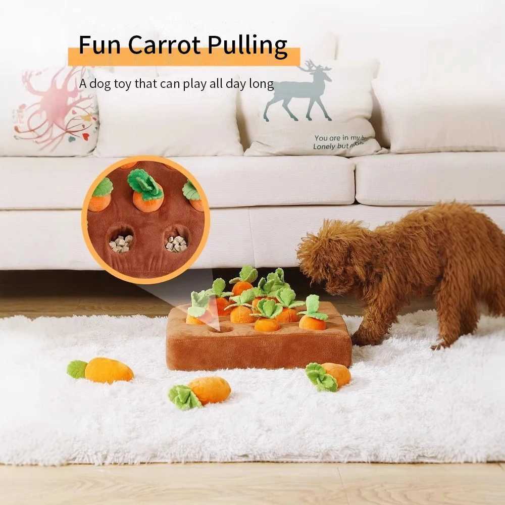 Carrot snuff pad suitable for dogs cats puzzle toys equipped with 12 carrots used for small medium and large interactive pets stress relief and dog ch