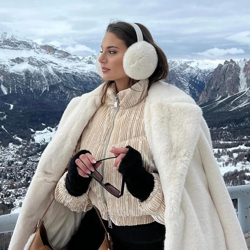 Warm plush folding earmuffs for womens winter students outdoor windproof earmuffs warm earmuffs winter accessories wholesale 241211