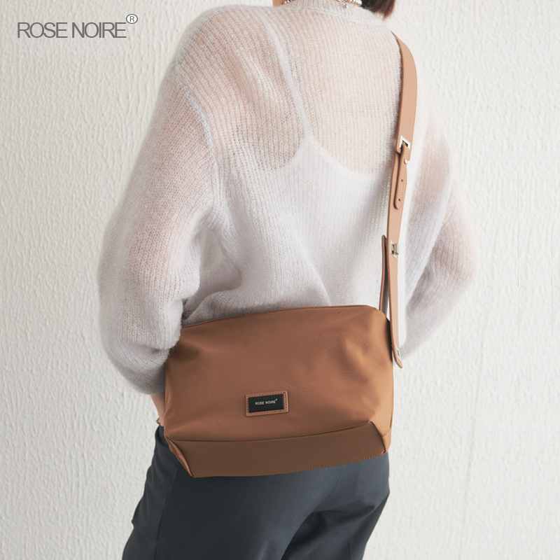 Straight Nylon Casual Handbag, Shoulder Women's Large Capacity, Multi Pocket Bag, Crossbody Bag