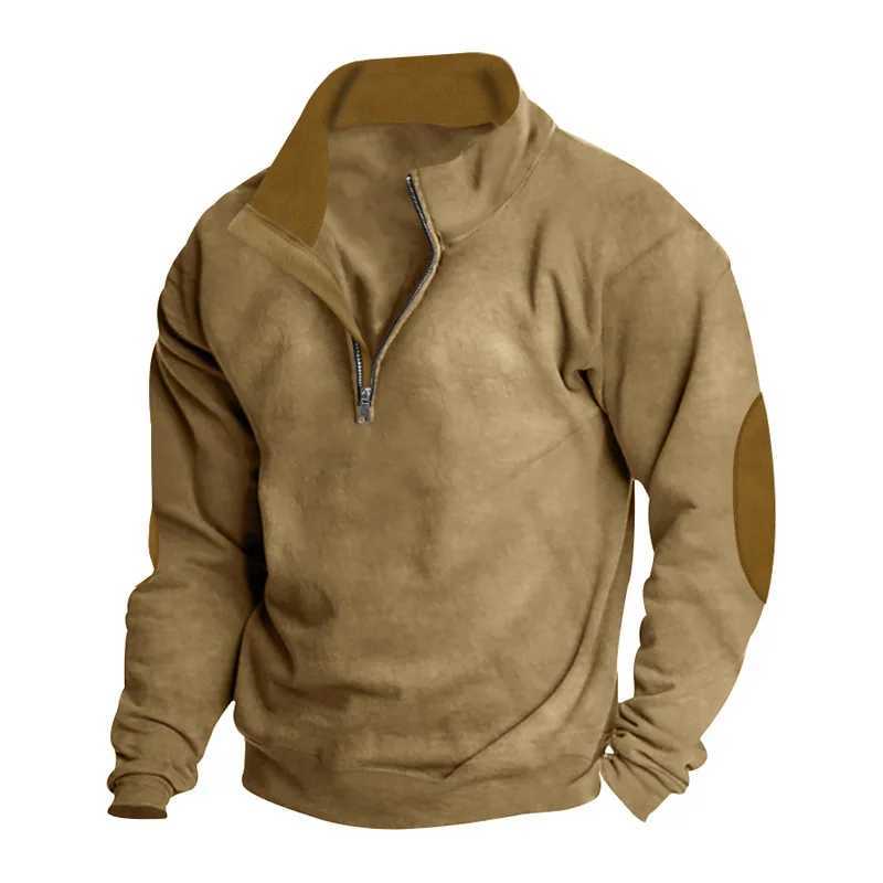 Spring/Summer European Mens Outdoor Casual Embroidered Colorful Vertical Collar Long Sleeve Sweatshirt W241213