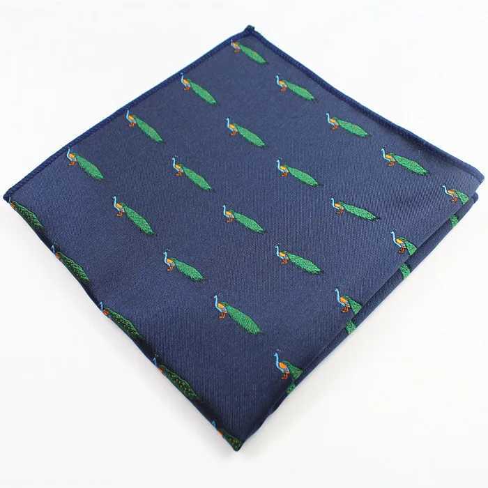 GUSLESON New Design Gentleman Style Creative Animal Christmas Mens Clothing Pocket Square Wedding Hank Chest Towel W241213