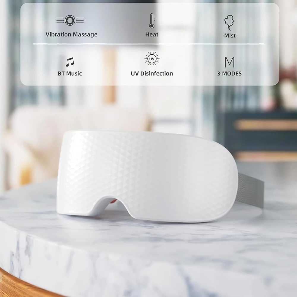 Intelligent hot fog eye massager Bluetooth eye care device Point Acupressure massager for fluffy eyes relieving fatigue in dark circles W241213