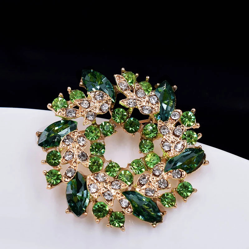 Bouquet Rhinestone Brooches And Pins Scarf Clip Big Flower Crystal Brooch For Women Fashion Brooch Pin Jewelry Gifts DIY Bouque 241213