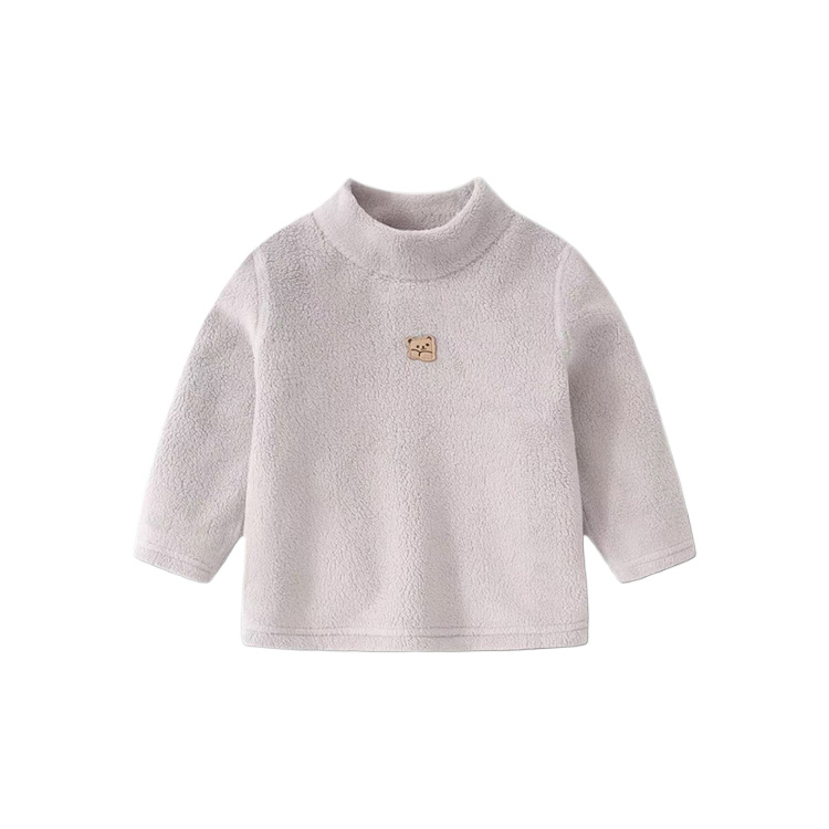 Unisex Thermal Sweater for Kids Thick Fleece Inside for Fall and Winter Comfort