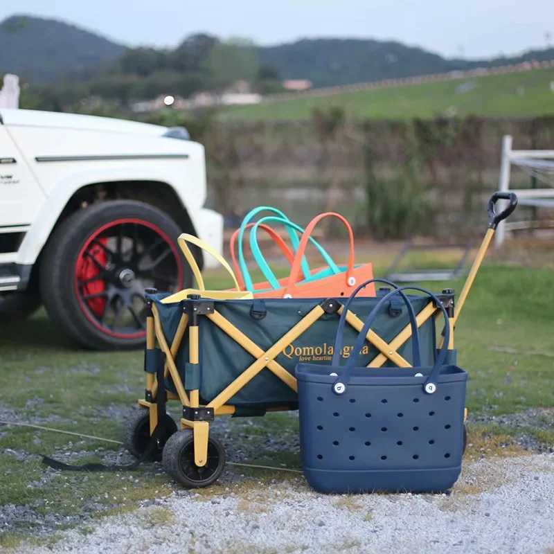 Rubber Wenbo Ge Bag Fi Summer Swimming Pool Shopping Handbag EVA Small Capacity Shopping Basket Fem Makeup Handbag Beach Jelly Bag Y241212