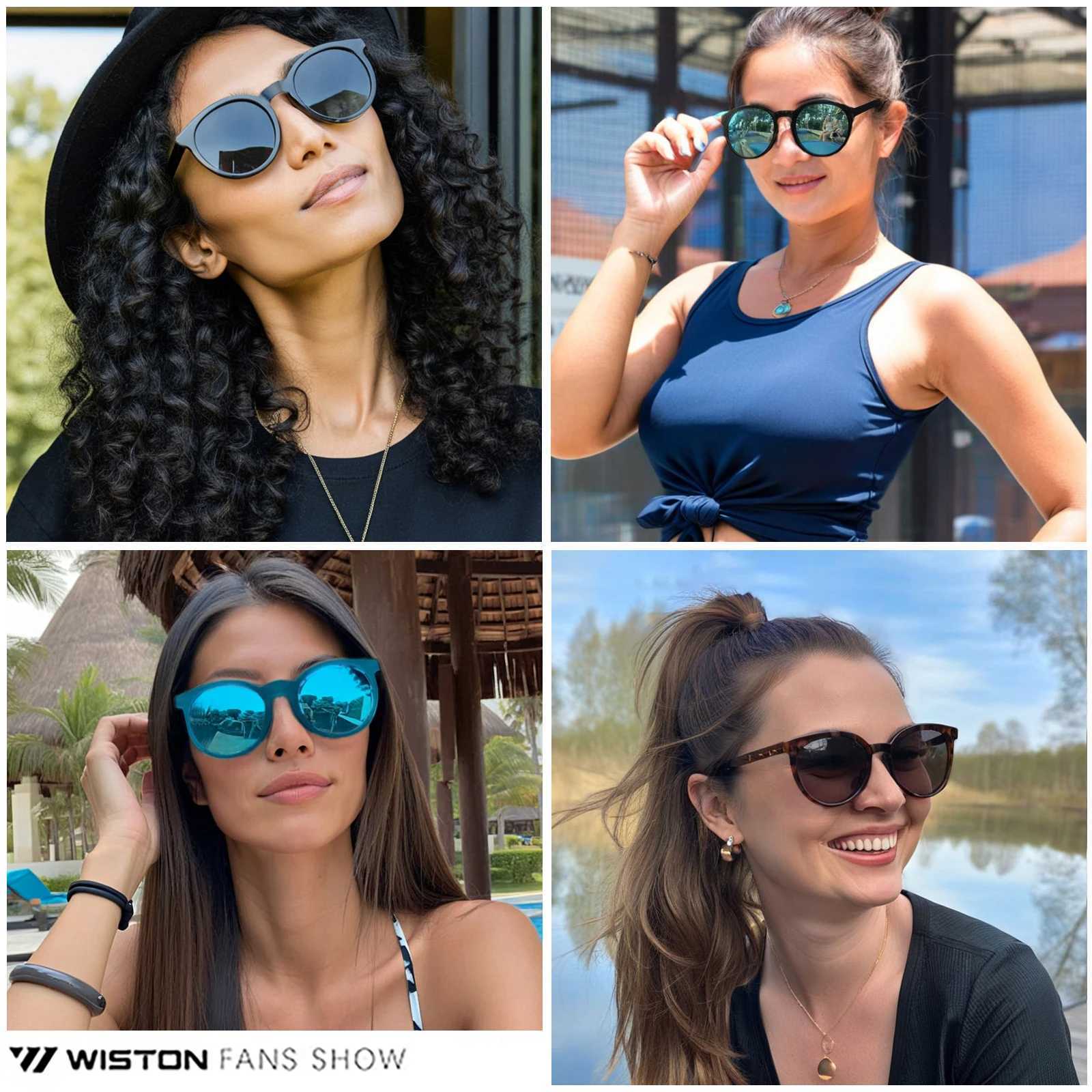 MAXJULI Polarized Round Sunglasses for Women MenRunning Retro Classic New In UV400 TR Frame Lightweight Female sunglasses 8107X241213