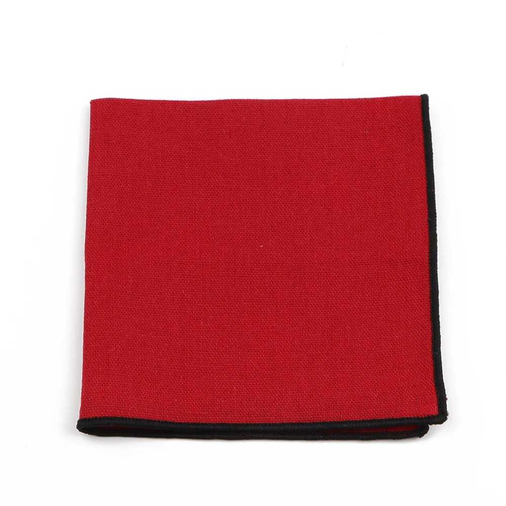 Solid Color Linen Handkerchief Mens Business Pocket Square Leisure Colorful Chest Scarf Casual Party Tuxedo Bow Tie Accessories W241213